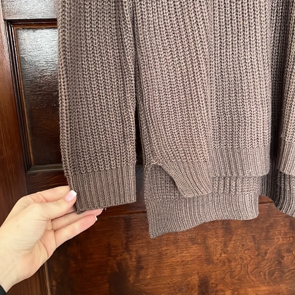 Plum / Purple V Neck Sweater - Picture 3 of 6